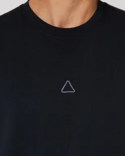 Follow Stitched Tee - Black