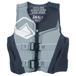 Liquid Force Ruckus Youth CGA Vest (55-75 LBS) - Black/Grey