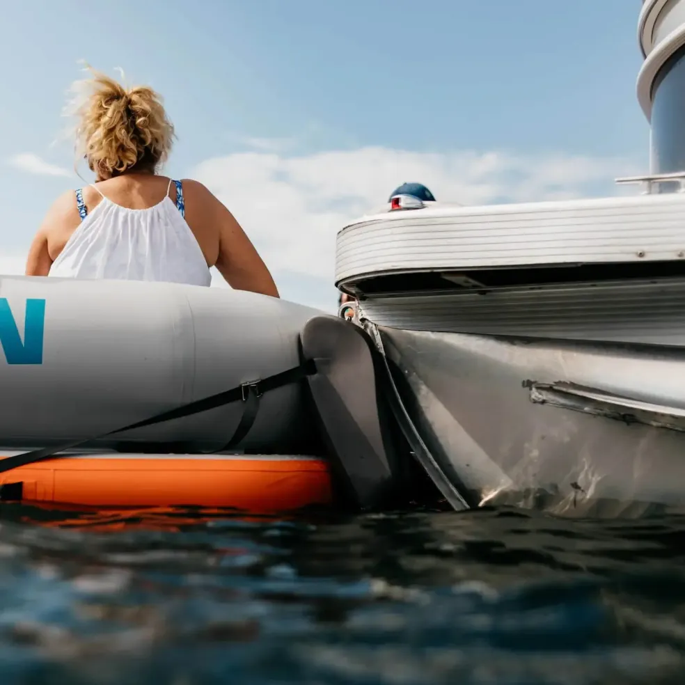 MISSION Reef Deck | Inflatable Swim Platform + Lounger