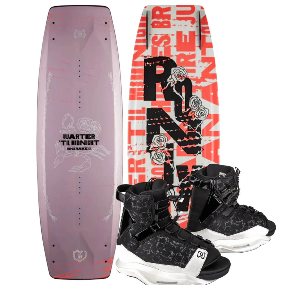 Ronix Quarter 'Til Midnight Wakeboard | Halo Bindings 2026
